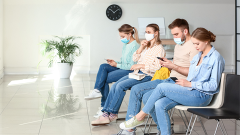 people in a waiting room