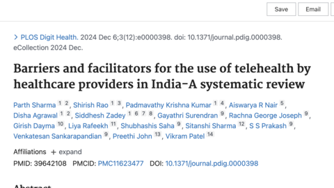 A picture of a telehealth research paper