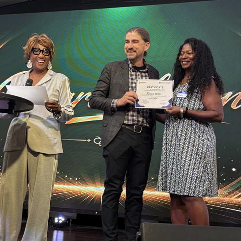 Receiving certificate