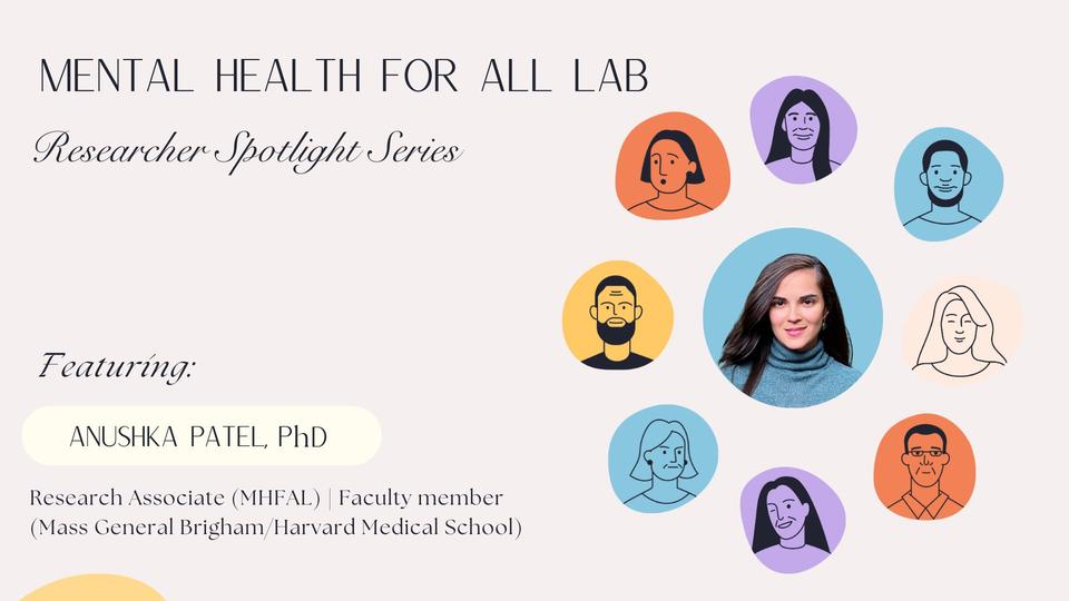 A banner showcasing the spotlight of one of the lab researchers